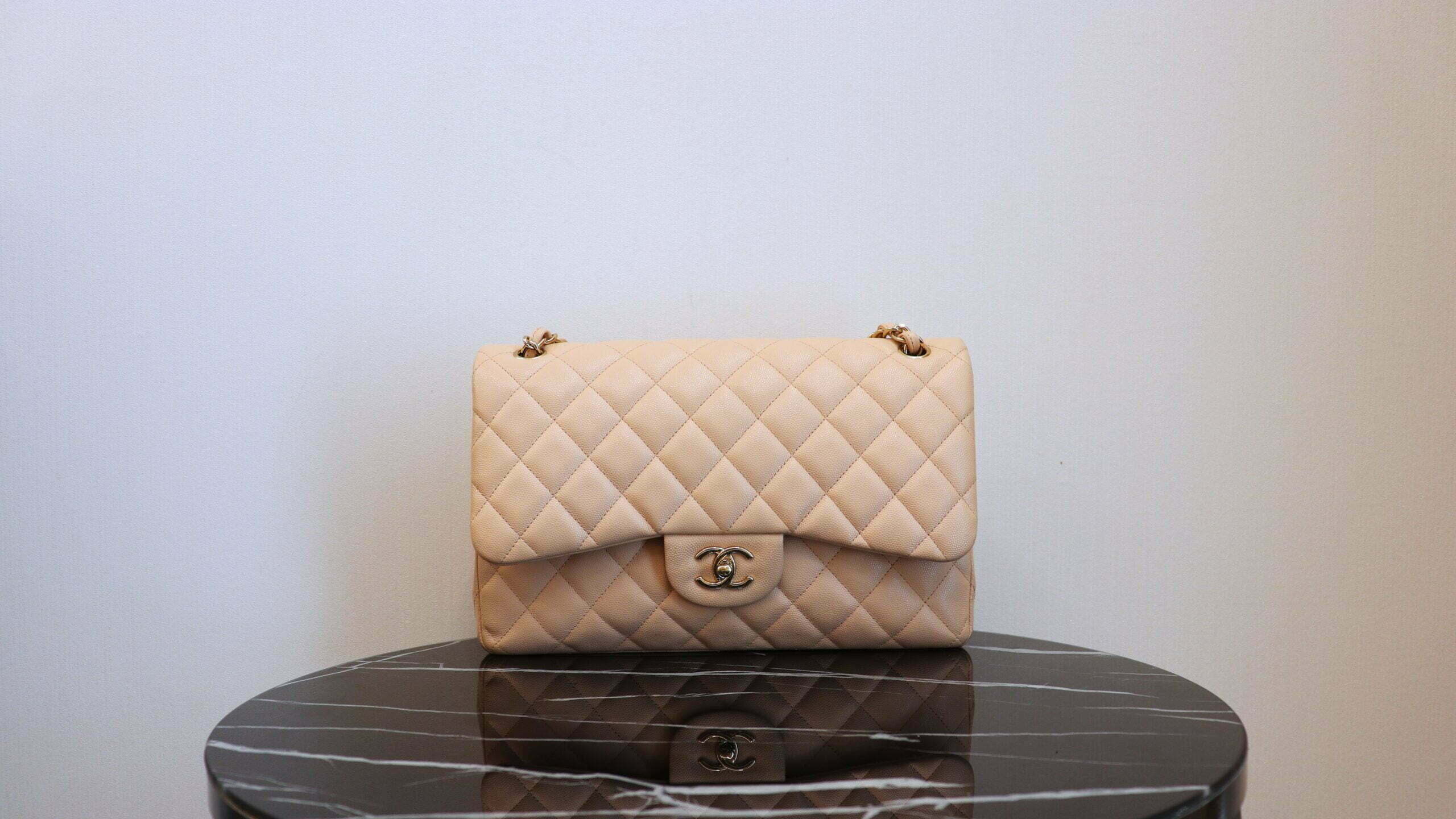 Túi xách Chanel CF Classic Flap siêu cấp vàng  Mana Store  Túi xách  trang sức nước hoa mỹ phẩm thực phẩm chức năng